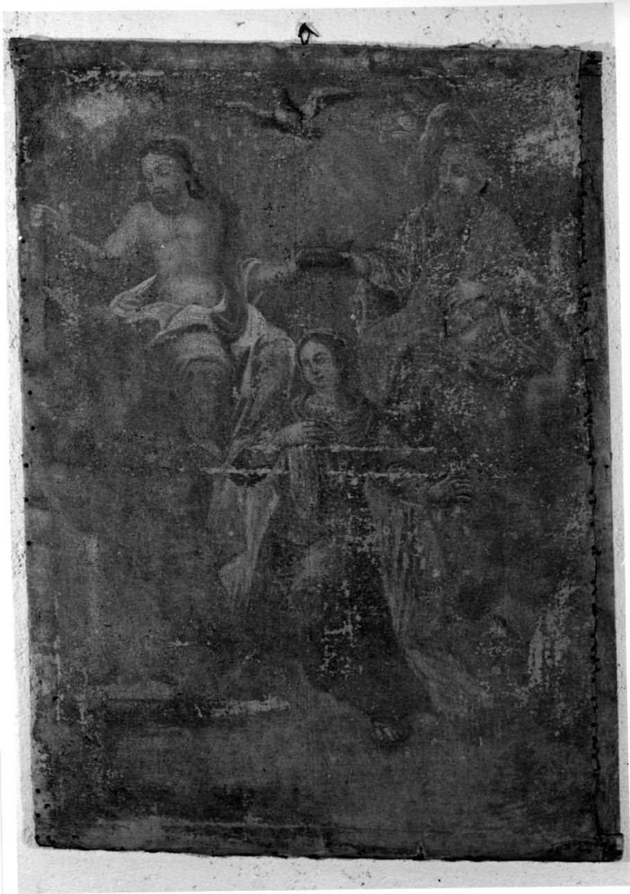 INCORONAZIONE DI MARIA VERGINE (dipinto, opera isolata) - ambito piemontese (fine/inizio secc. XVIII/ XIX)