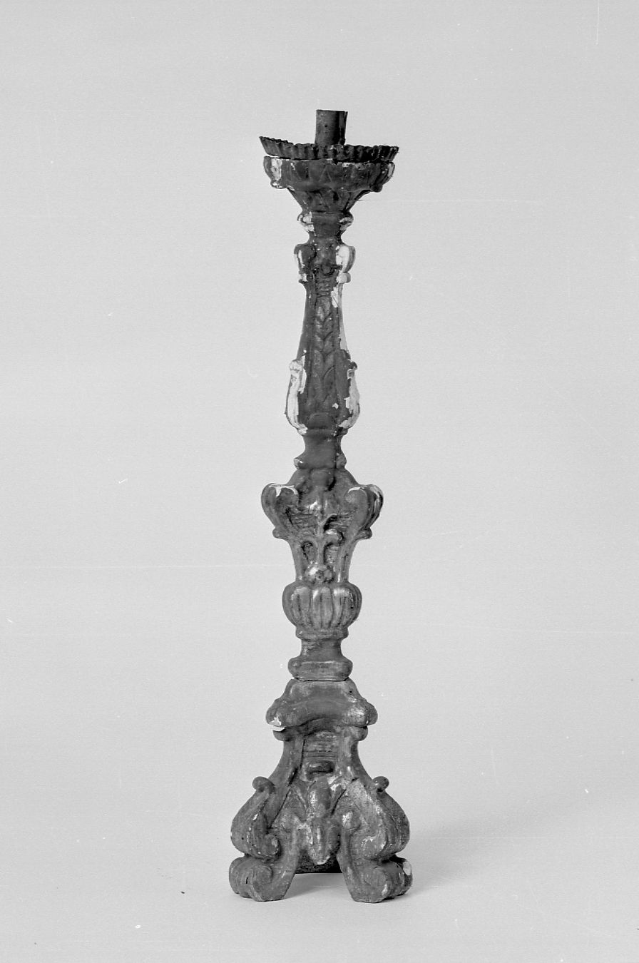 candelabro, serie - ambito piemontese (seconda metà sec. XVIII)