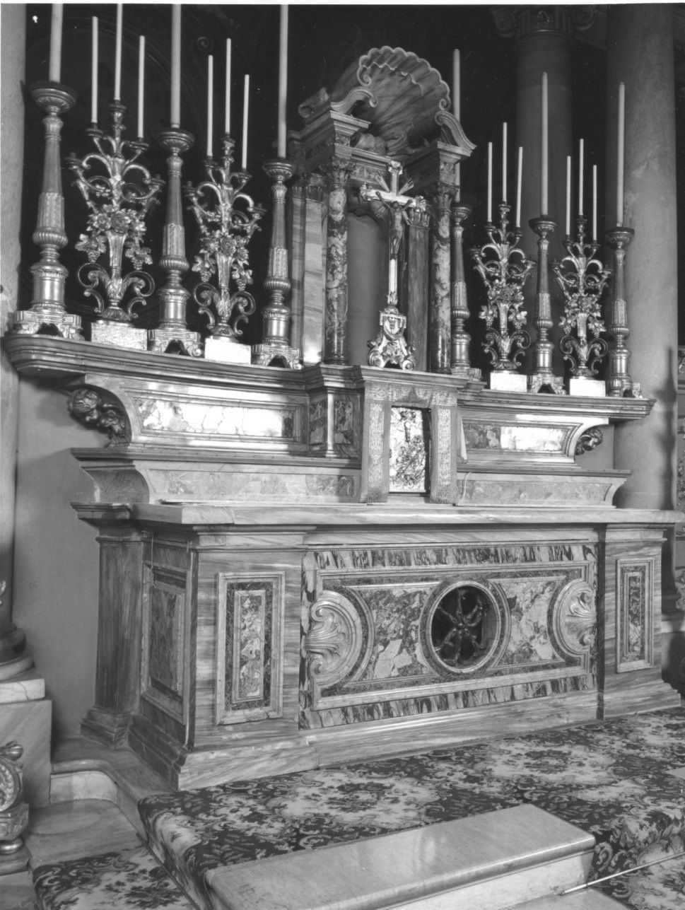 altare maggiore, opera isolata - ambito Italia settentrionale (metà sec. XVIII)