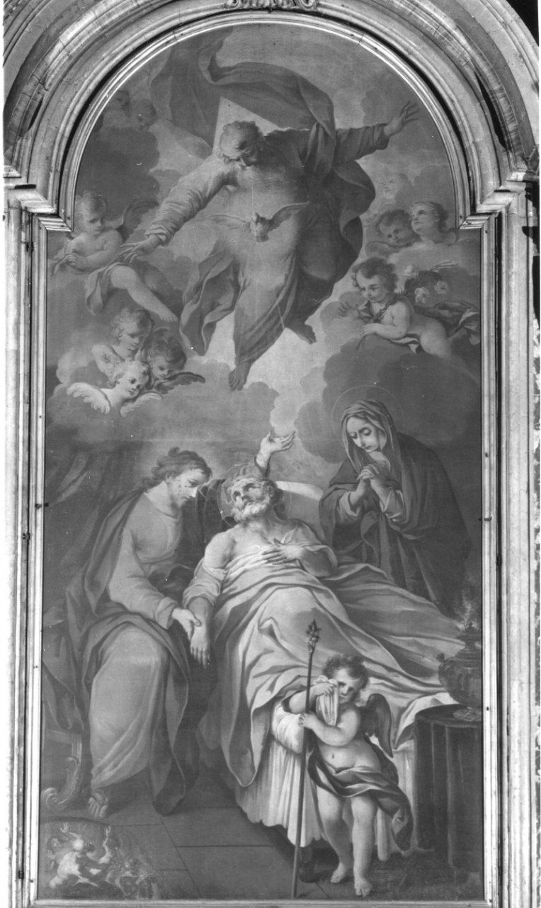 MORTE DI SAN GIUSEPPE (dipinto, opera isolata) di Milocco Michele Antonio (attribuito) (metà sec. XVIII)