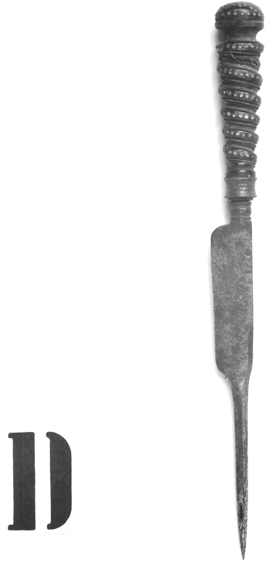 coltello - con passacorda, opera isolata - ambito italiano (sec. XIX)