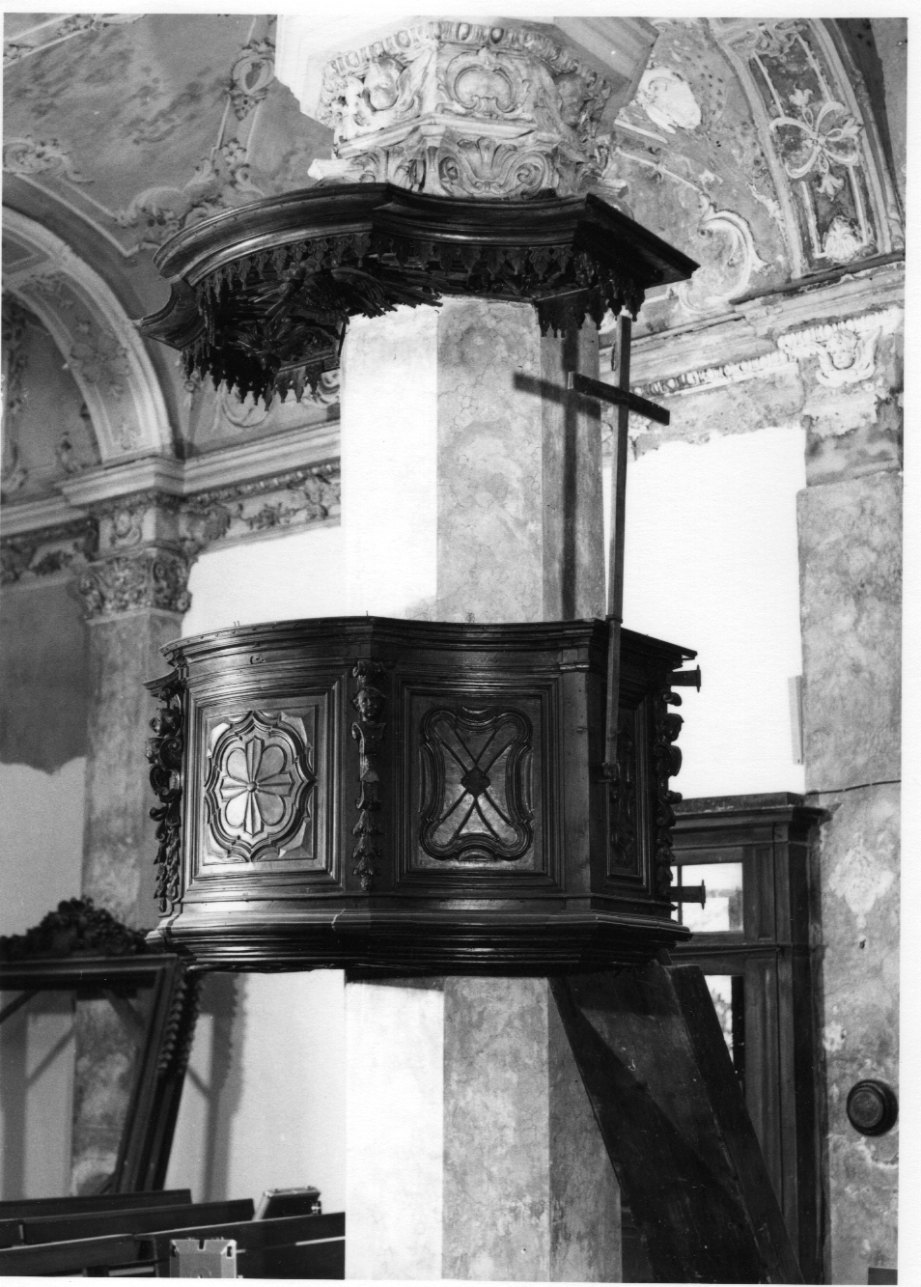 pulpito, opera isolata - bottega lombardo-piemontese (metà sec. XVIII)