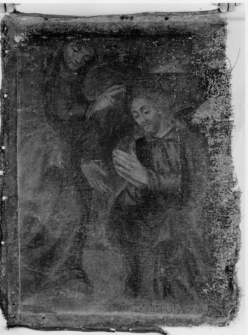 commiato di Cristo dalla Madonna (dipinto, opera isolata) - ambito biellese (fine/inizio secc. XVII/ XVIII)