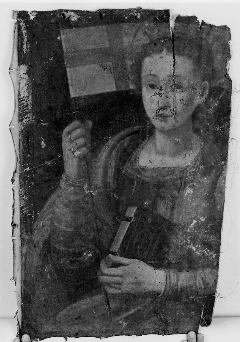 Sant'Orsola (dipinto, opera isolata) - ambito vercellese (fine/inizio secc. XVI/ XVII)
