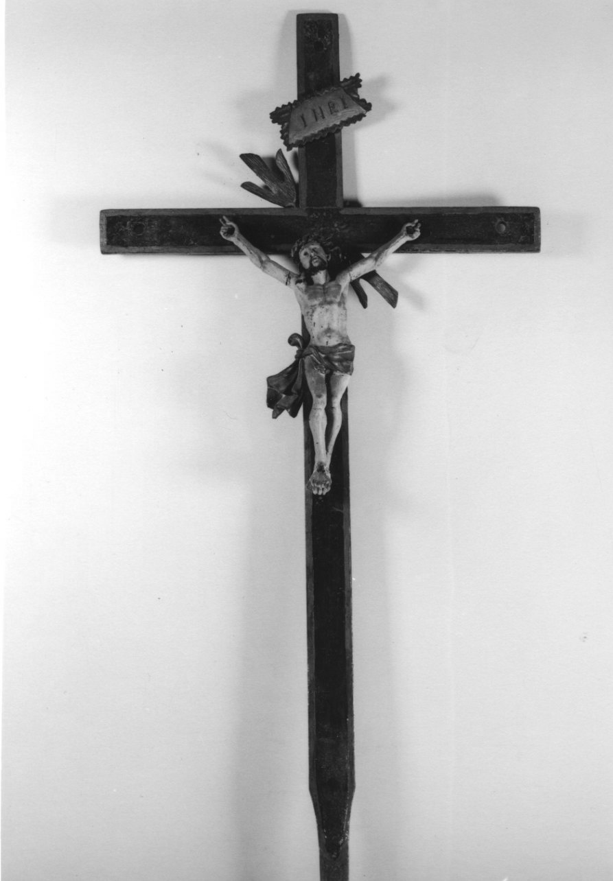 Cristo crocifisso (croce processionale, opera isolata) - bottega ossolana (fine/inizio secc. XVII/ XVIII)