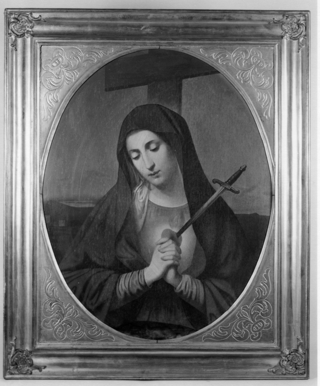 Madonna Addolorata (dipinto, opera isolata) - ambito ossolano (metà sec. XIX)