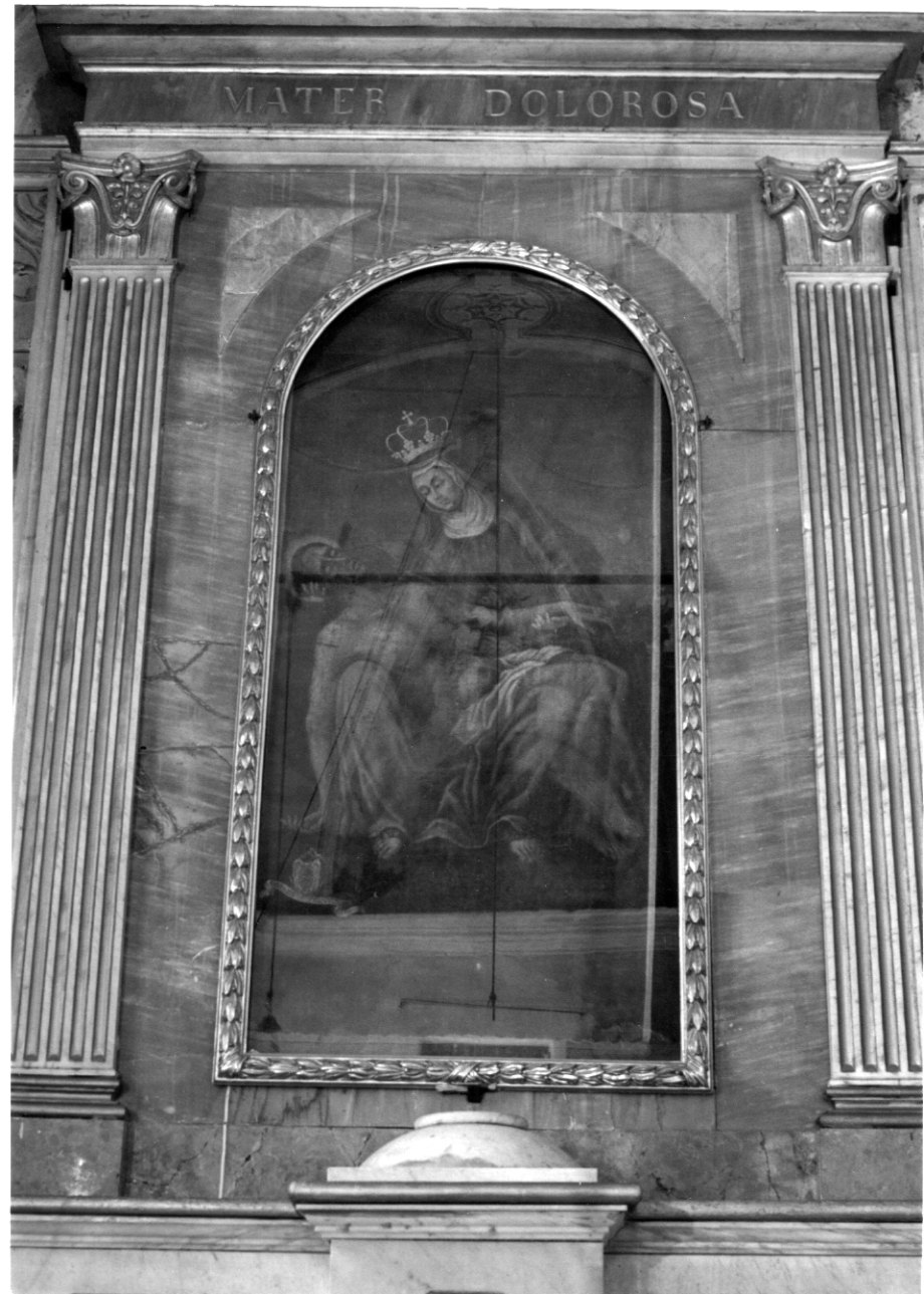 Madonna Addolorata con Cristo morto (ex voto, opera isolata) - ambito della Valstrona (terzo quarto sec. XVIII)