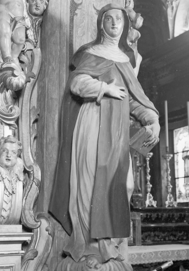 Santa Caterina da Siena (statua, opera isolata) di Franzosino Giovanni Maria (secondo quarto sec. XVIII)