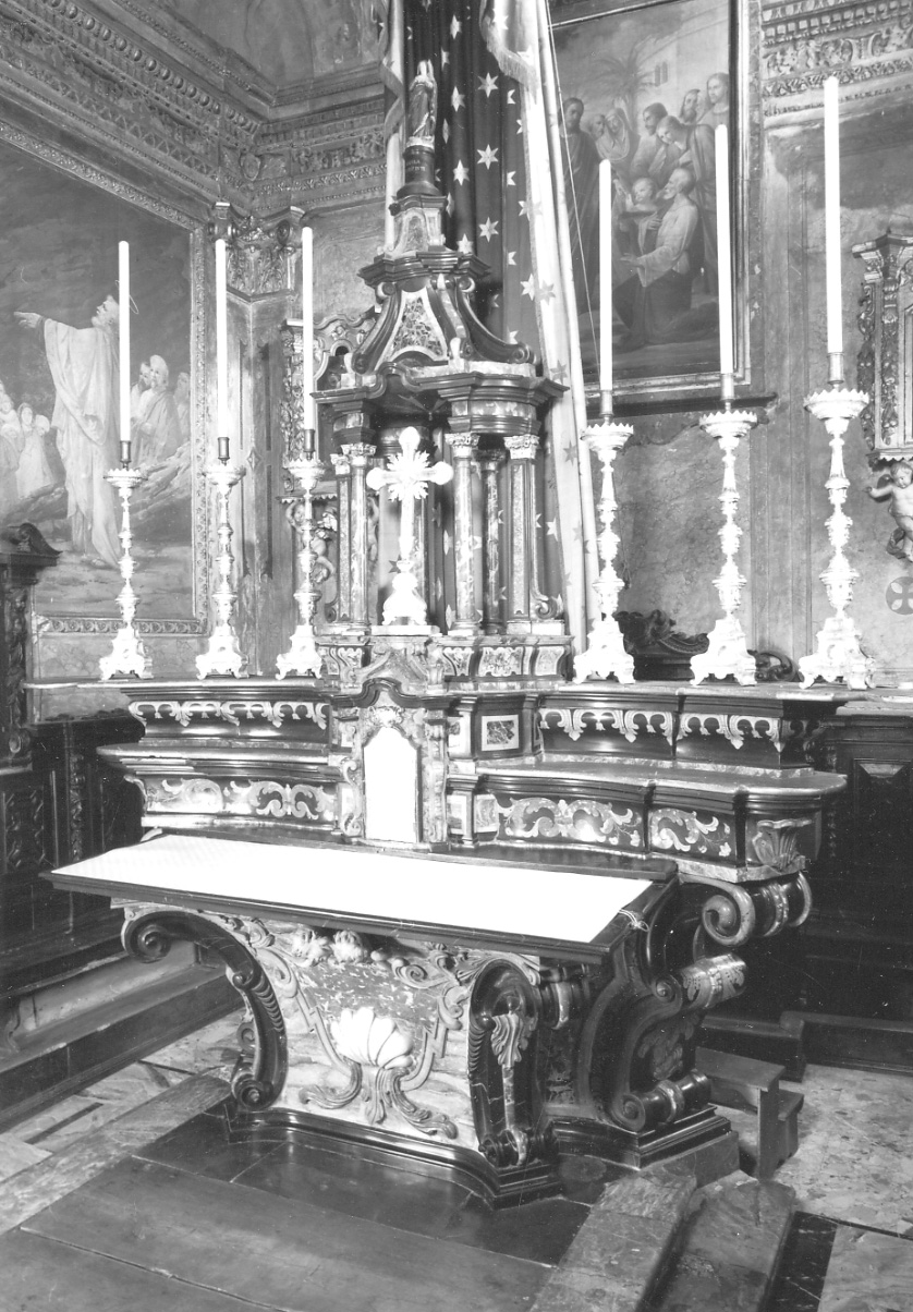 altare maggiore, opera isolata di Buzzi Gregorio, Buzzi Carlo Andrea (secondo quarto sec. XVIII)