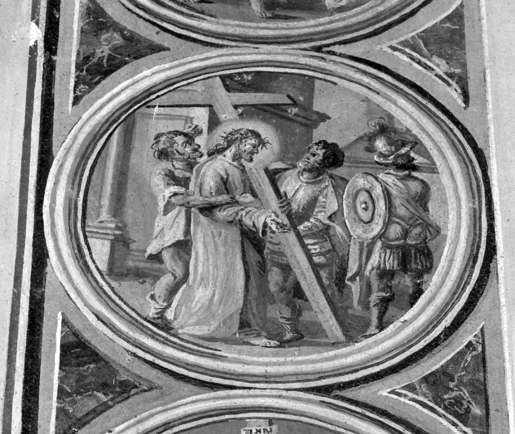 salita di Cristo al monte Calvario (dipinto) di Peracino Defendente (primo quarto sec. XIX)