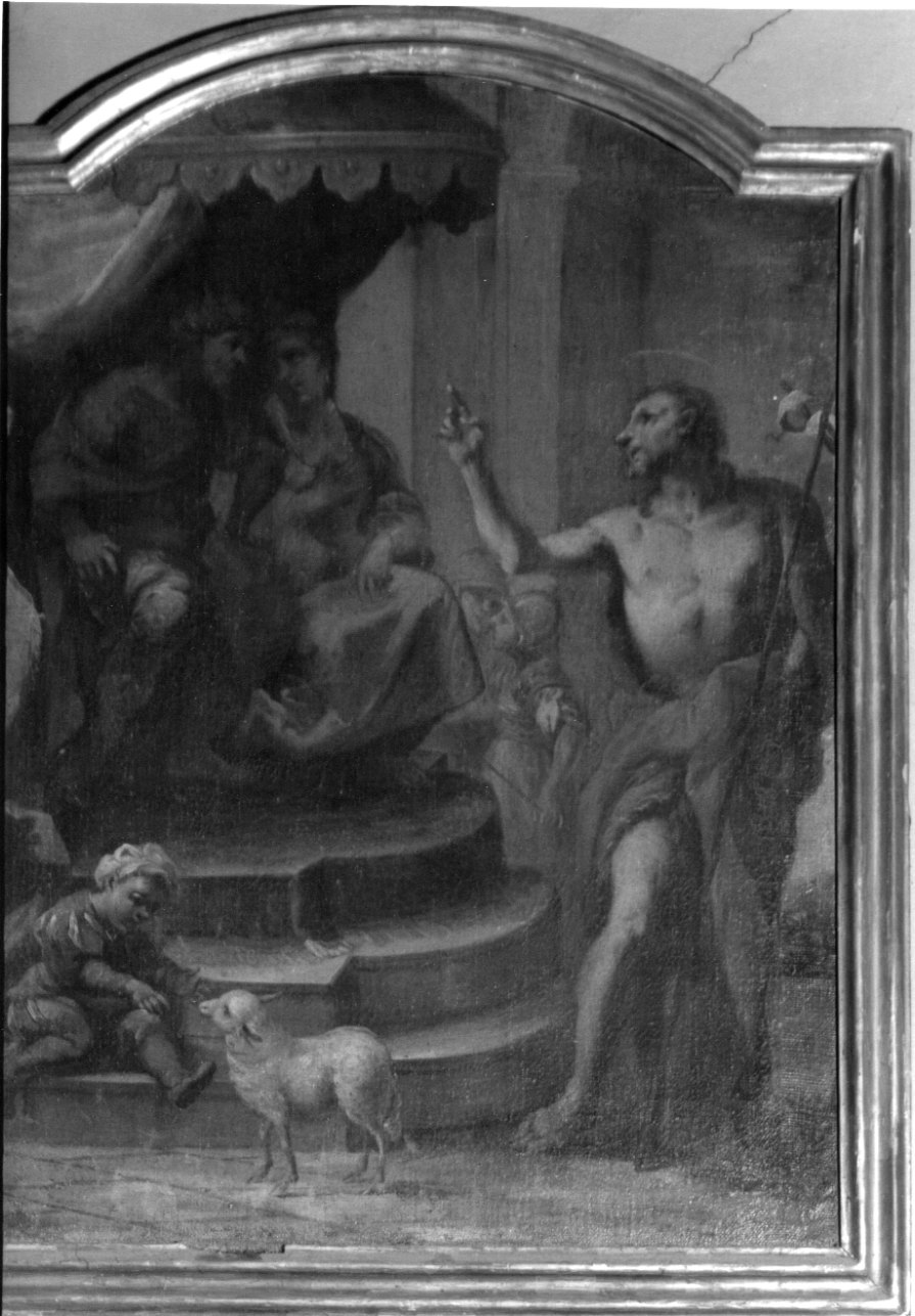 San Giovanni Battista ammonisce Erode ed Erodiade (dipinto, opera isolata) - ambito lombardo-piemontese (seconda metà sec. XVIII)