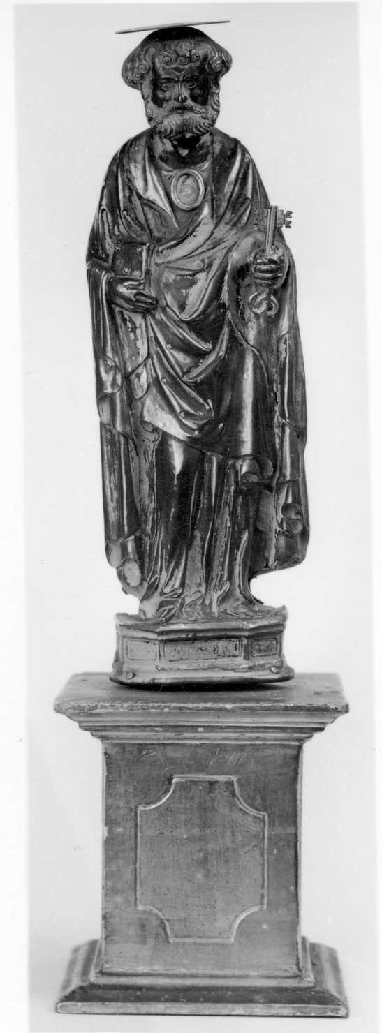 San Pietro (reliquiario - a statuetta, opera isolata) - bottega lombarda (metà sec. XV)