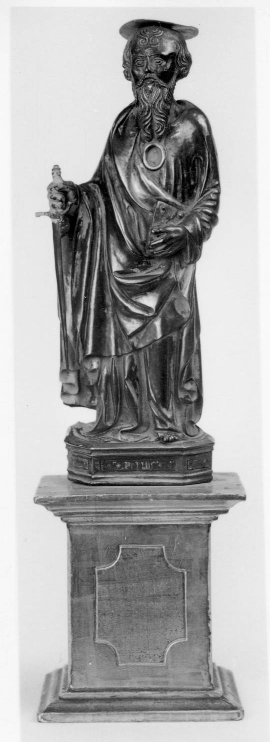 San Paolo (reliquiario - a statuetta, opera isolata) - bottega lombarda (metà sec. XV)