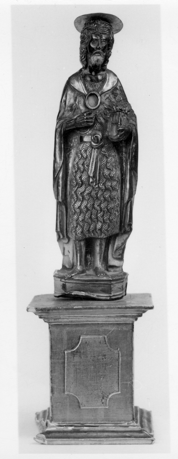 San Giovanni Battista (reliquiario - a statuetta, opera isolata) - bottega lombarda (metà sec. XV)