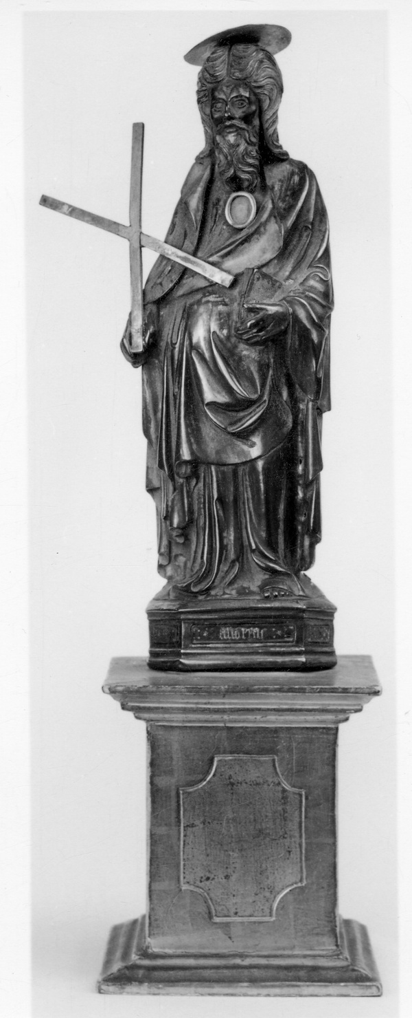 Sant'Andrea (reliquiario - a statuetta, opera isolata) - bottega lombarda (metà sec. XV)