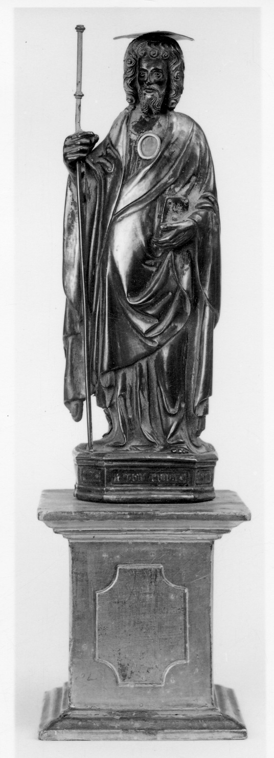 San Giacomo il Maggiore (reliquiario - a statuetta, opera isolata) - bottega lombarda (metà sec. XV)