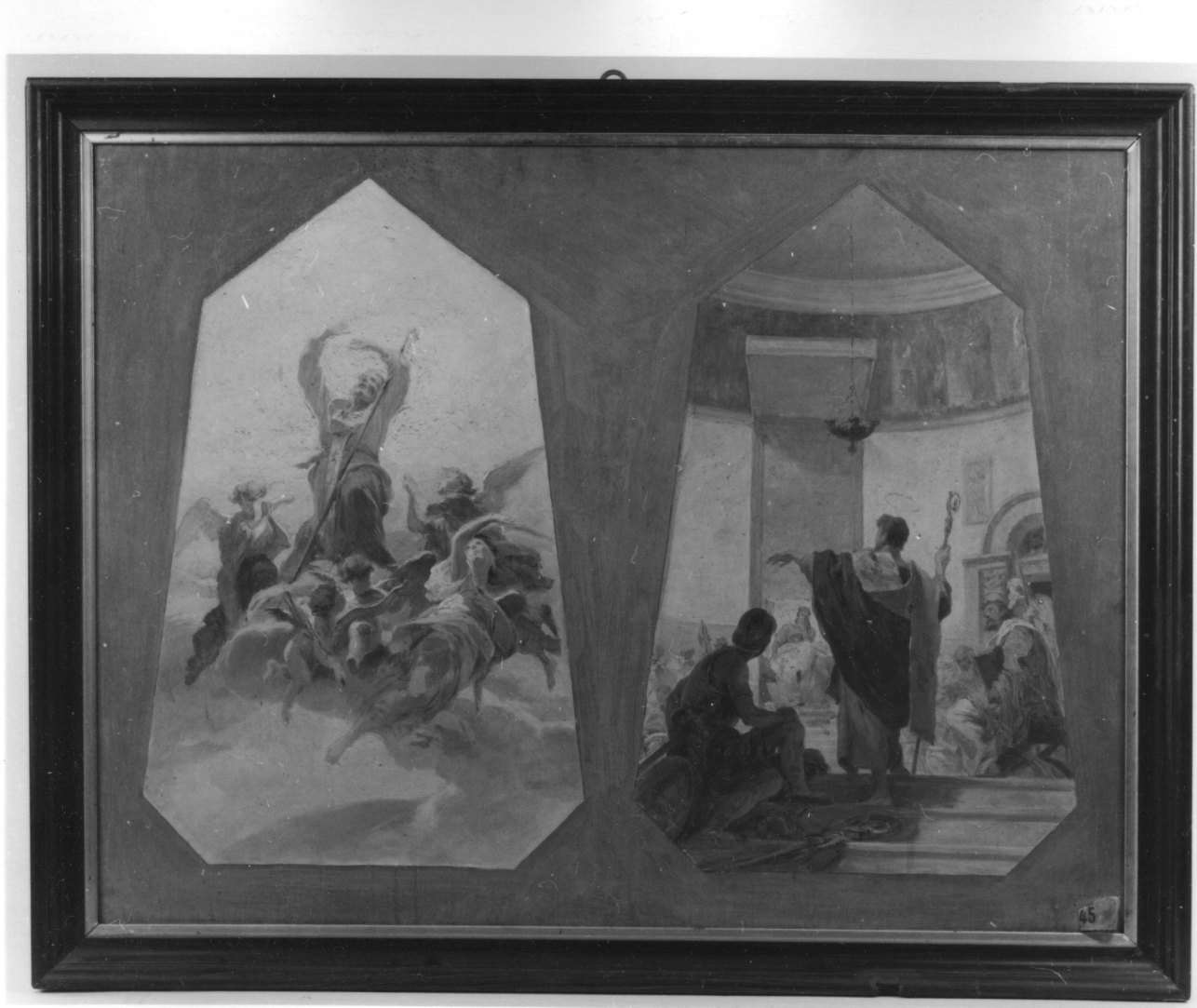 gloria di Sant'Eusebio (dipinto, elemento d'insieme) di Grandi Francesco (ultimo quarto sec. XIX)