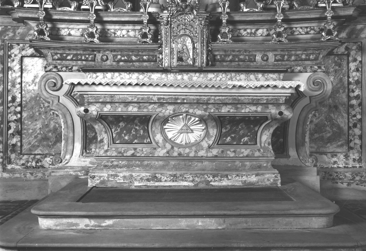 occhio divino (altare maggiore, opera isolata) di Belmello, Buscaglione P (sec. XVIII)