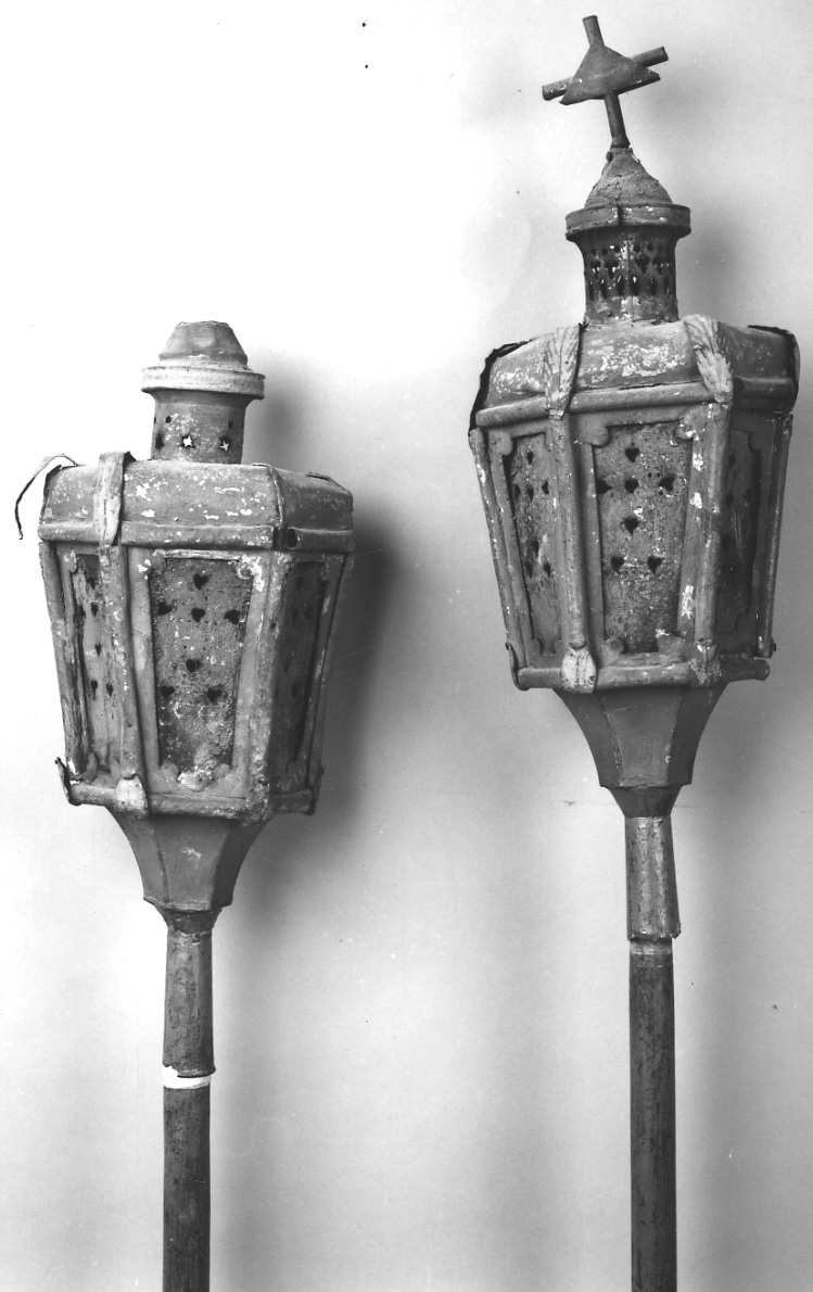 lanterna processionale, serie - ambito biellese (seconda metà sec. XVII)
