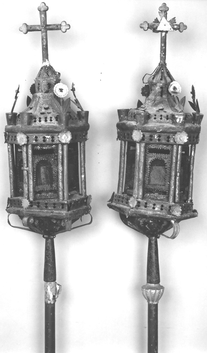 lanterna processionale, serie - ambito biellese (seconda metà sec. XVIII)