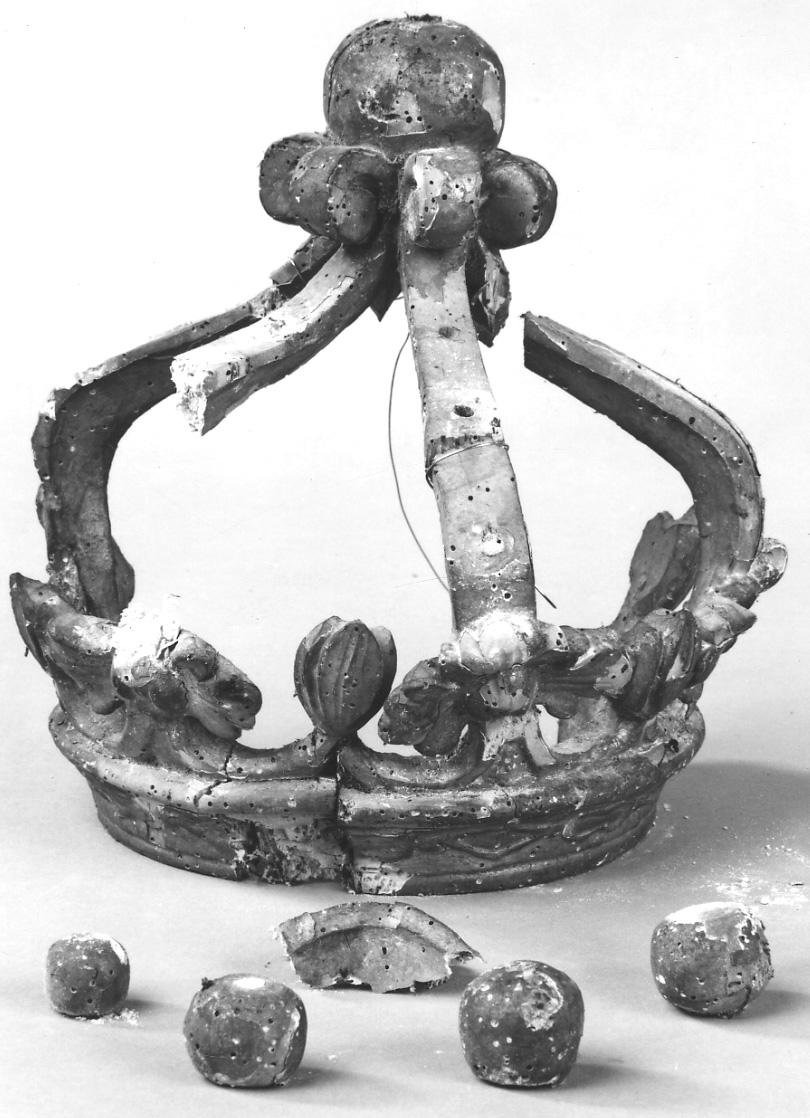 corona da statua, opera isolata - ambito biellese (fine sec. XVII)