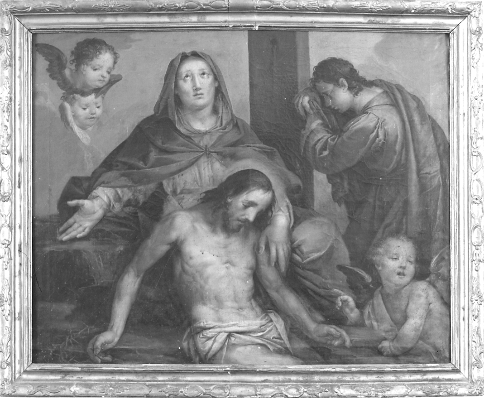 compianto sul Cristo morto (dipinto, opera isolata) - ambito piemontese (sec. XVIII)