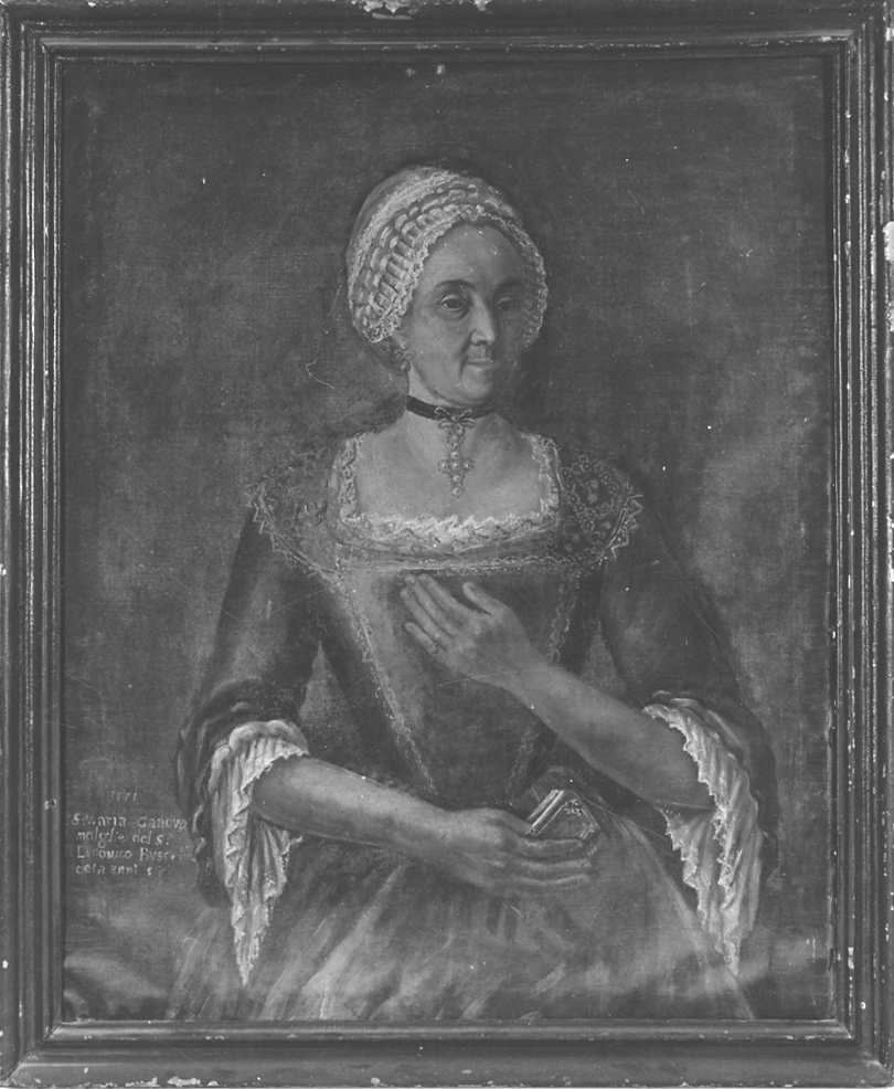 ritratto di Maria Canova (dipinto, opera isolata) - ambito biellese (seconda metà sec. XVIII)