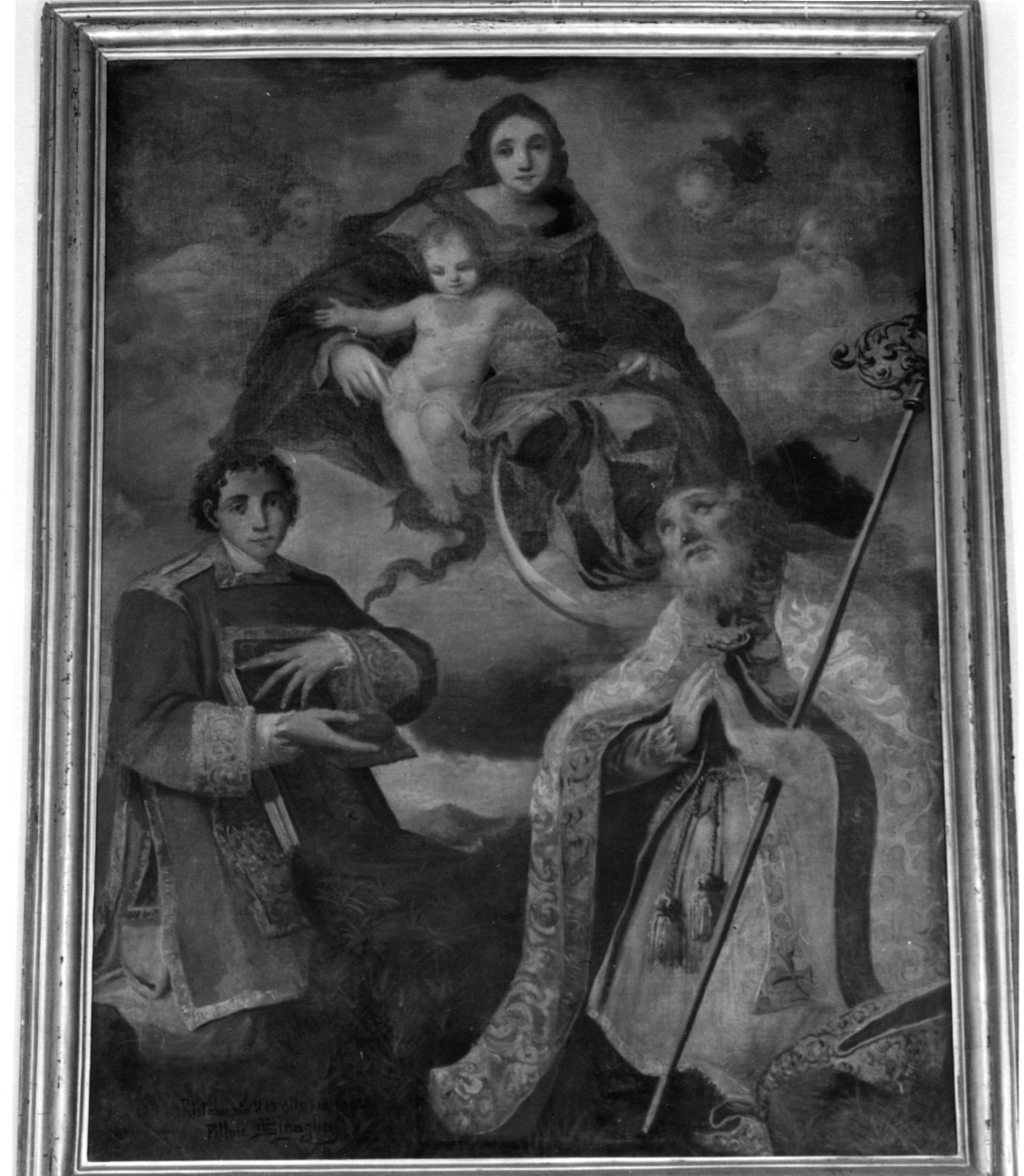 Madonna Immacolata con Santo Stefano e Sant'Eusebio (dipinto, opera isolata) - ambito biellese-valsesiano (prima metà sec. XVII)