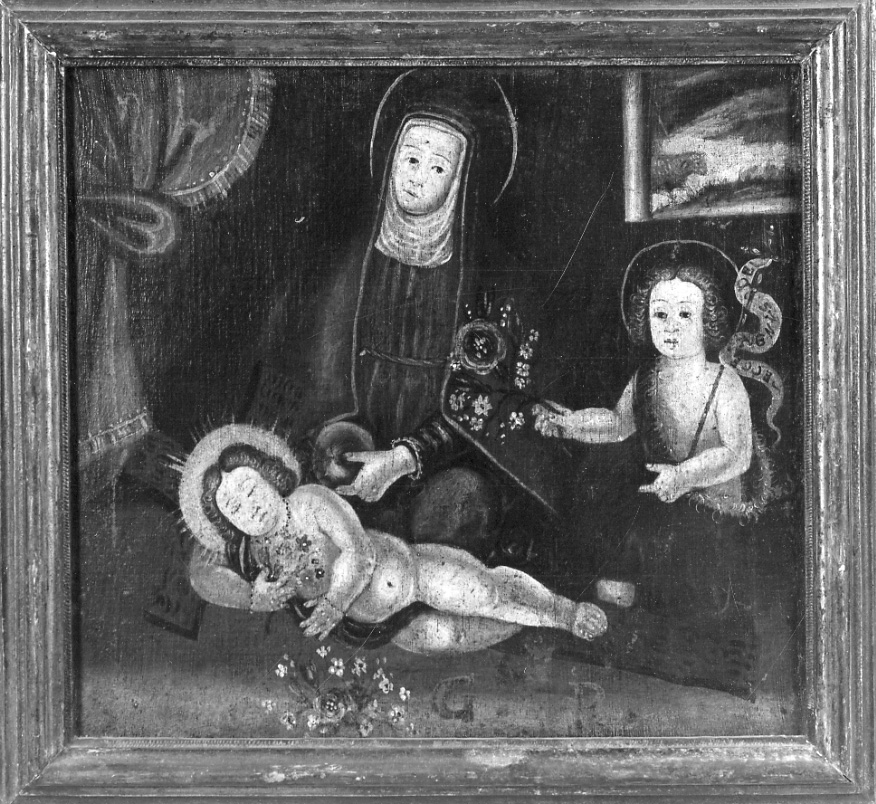 Madonna con Bambino e San Giovannino (dipinto, opera isolata) - ambito della Valsesia (seconda metà sec. XVIII)