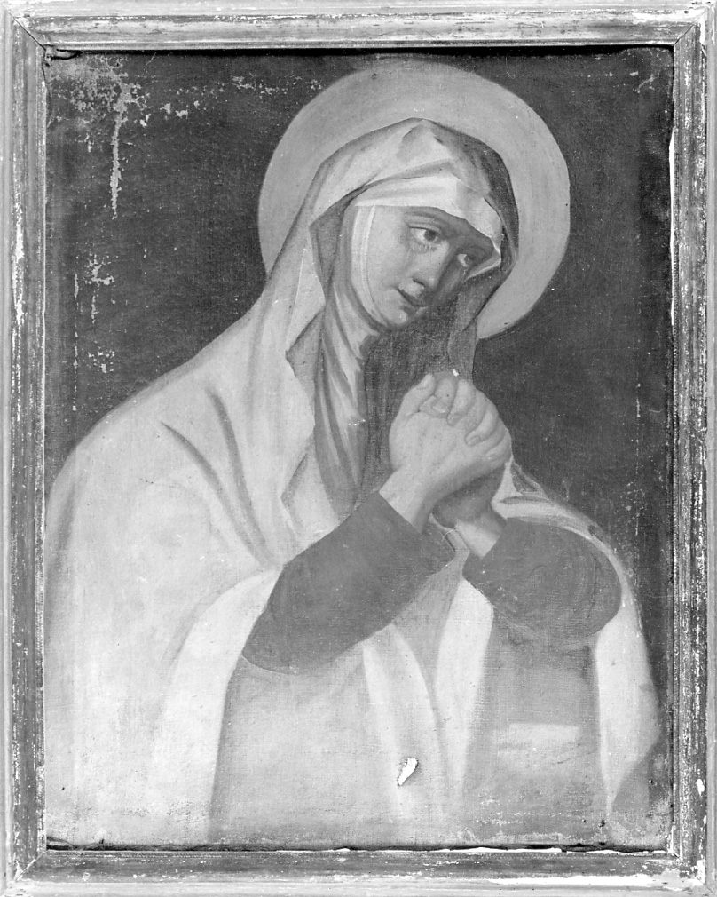 Madonna orante (dipinto, opera isolata) - ambito della Valsesia (seconda metà sec. XVIII)