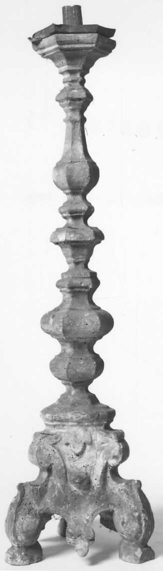 candeliere, serie - bottega piemontese (terzo quarto sec. XVIII)