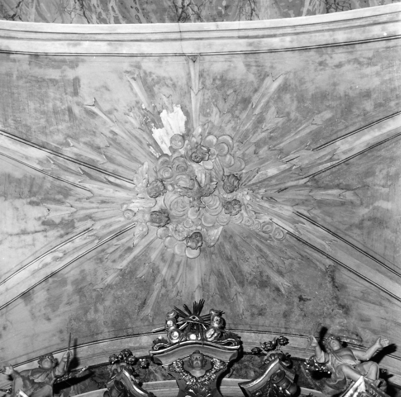 colomba dello Spirito Santo e cherubini (decorazione plastica, opera isolata) - bottega della Valsesia (terzo quarto sec. XVIII)
