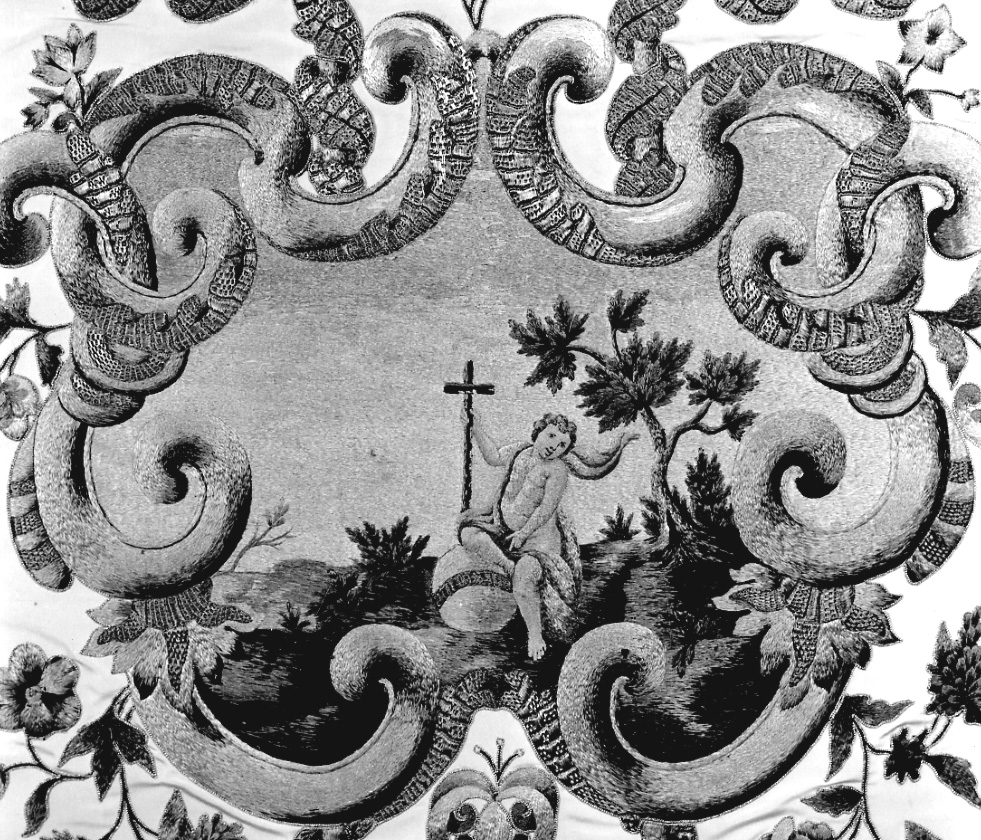 Gesù Bambino (decorazione a ricamo) - manifattura piemontese (sec. XIX)