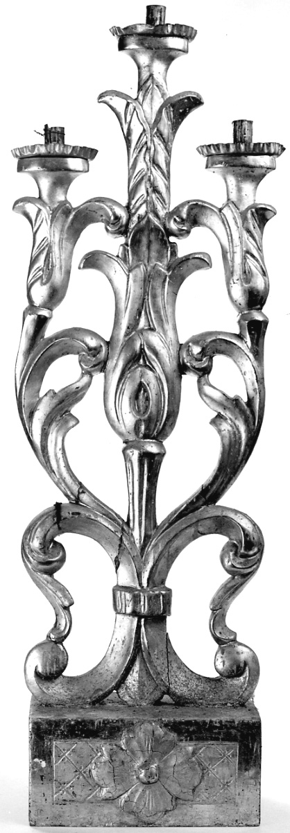 candelabro, serie - ambito piemontese (fine/inizio secc. XIX/ XX)