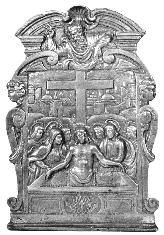 Pietà (pace architettonica, opera isolata) - ambito lombardo (prima metà sec. XVII)