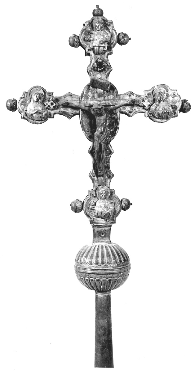 Cristo crocifisso (croce processionale, opera isolata) - ambito lombardo-piemontese (seconda metà sec. XV)