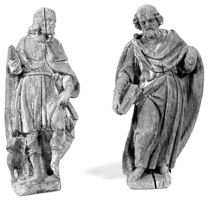 San Rocco (statuetta, opera isolata) - ambito della Valsesia (prima metà sec. XVII)