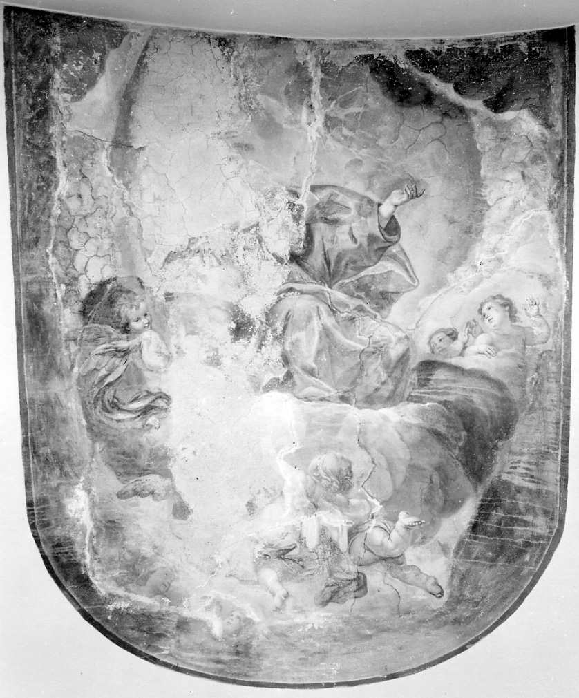 Dio Padre e colomba dello Spirito Santo (dipinto, opera isolata) - ambito della Valsesia (prima metà sec. XVIII)