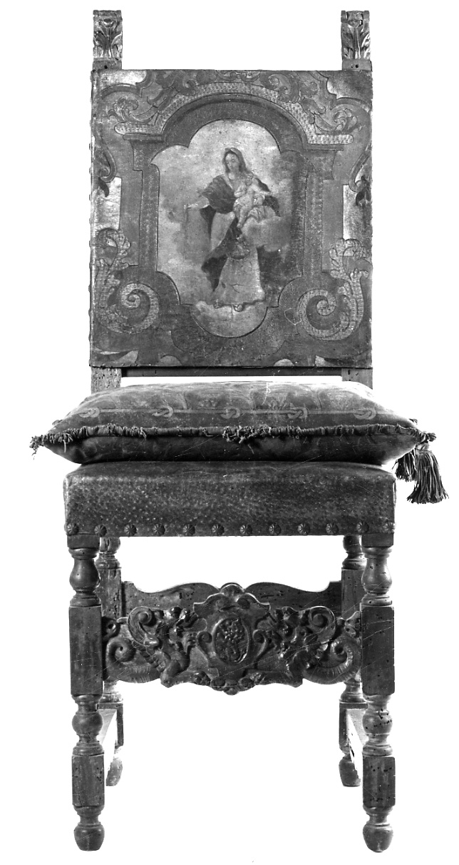 Madonna con Bambino (sedia, opera isolata) - manifattura piemontese (seconda metà sec. XIX)