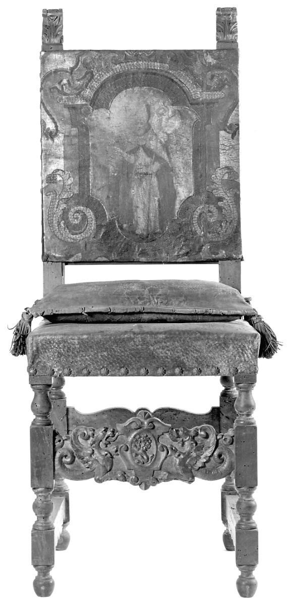 Santo vescovo (sedia, opera isolata) - manifattura piemontese (seconda metà sec. XIX)