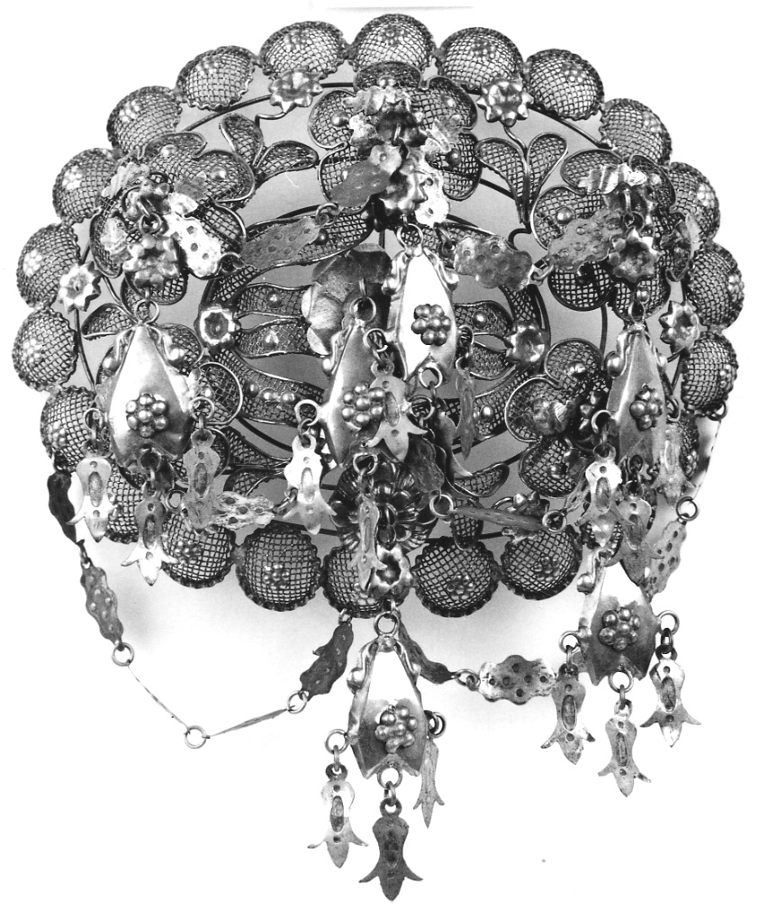 gioiello da acconciatura, opera isolata - manifattura vercellese (seconda metà sec. XIX)