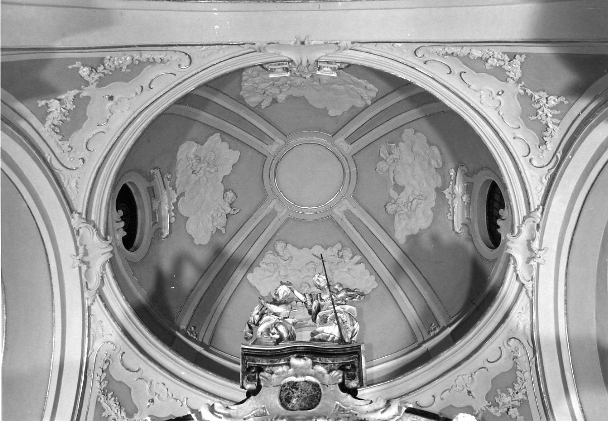 cherubini e motivi decorativi fitomorfi (decorazione plastica, opera isolata) - ambito lombardo-piemontese (ultimo quarto sec. XVIII)