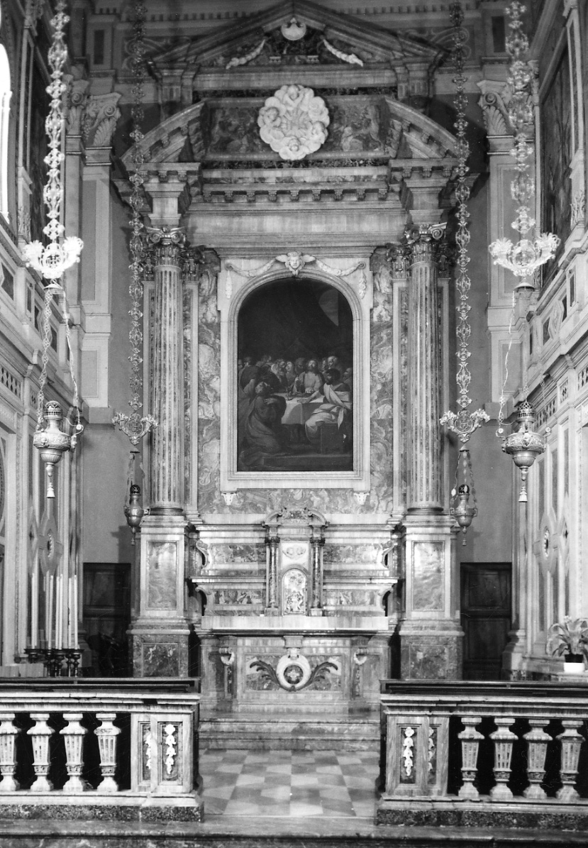 cena in Emmaus (altare, opera isolata) - ambito lombardo-piemontese (ultimo quarto sec. XVIII)