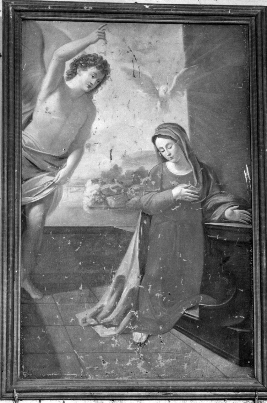 Annunciazione (dipinto, opera isolata) - ambito ligure (sec. XIX)