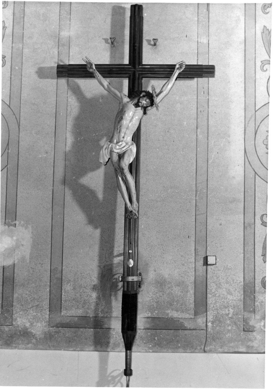 Cristo crocifisso dolente (crocifisso, opera isolata) - ambito genovese (prima metà sec. XVIII)