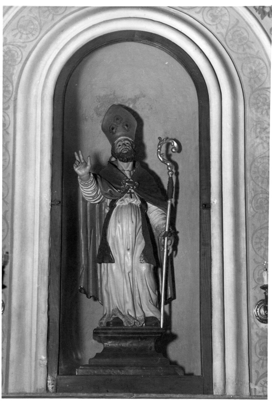 San Cipriano vescovo (statua, opera isolata) - ambito genovese (seconda metà sec. XVII)