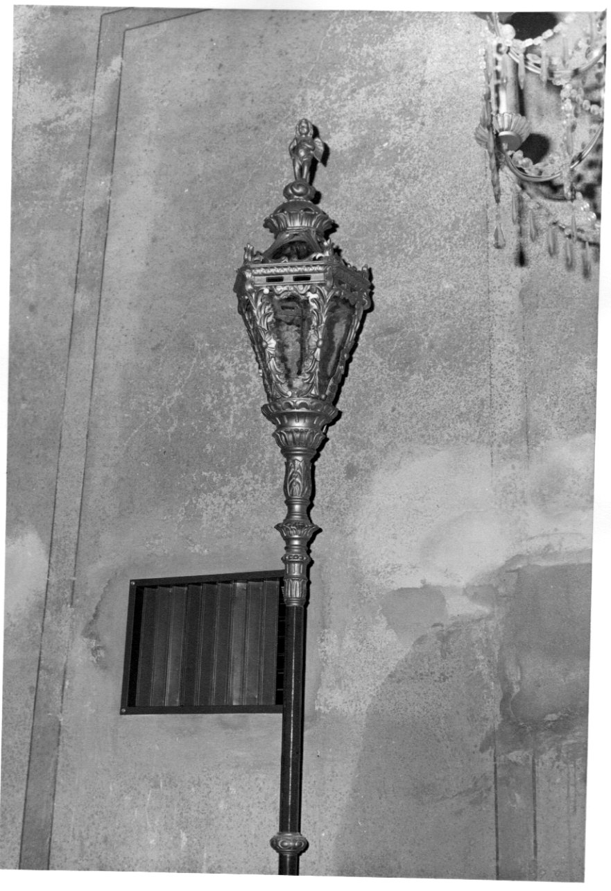 lanterna processionale, serie - ambito ligure-piemontese (seconda metà sec. XIX)