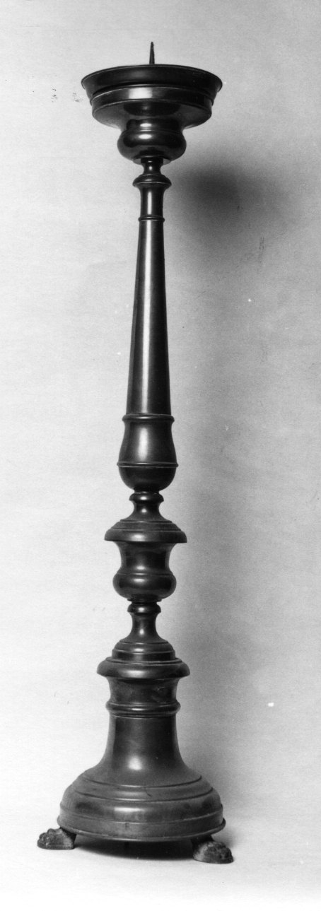 candeliere d'altare, serie - ambito ligure-piemontese (sec. XIX)