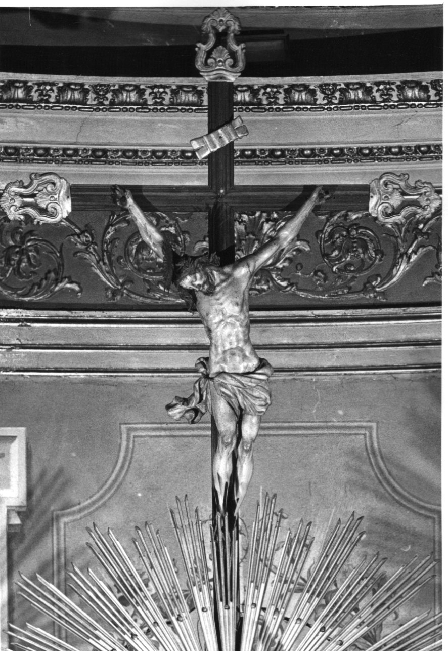 Cristo crocifisso dolente (croce d'altare, opera isolata) - ambito genovese (seconda metà sec. XVII)