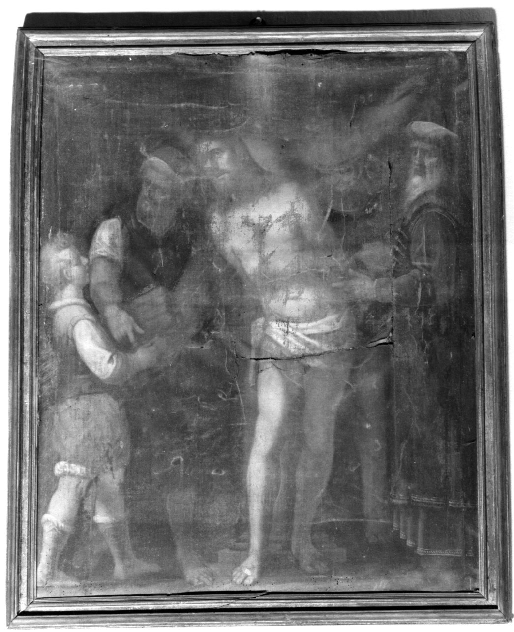 Cristo alla colonna (dipinto, opera isolata) - ambito genovese (fine/inizio secc. XVI/ XVII)